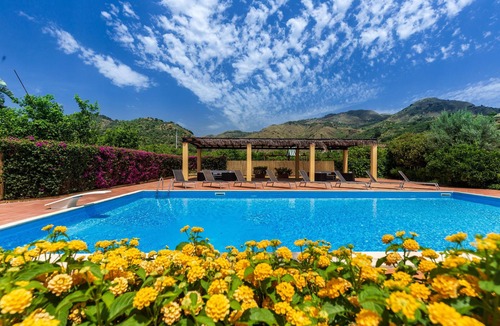 Trappitello Villa | Princely Relais Taormina: Iconic Etna View, Lush Garden & 2 Pools