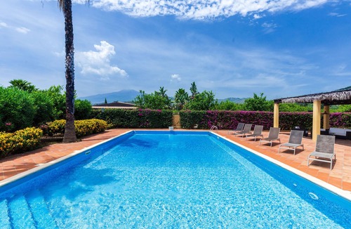 Trappitello Villa | Princely Relais Taormina: Iconic Etna View, Lush Garden & 2 Pools