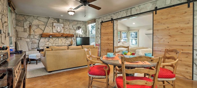 Blanco Riverfront Historic Home, 3 Mi to Downtown! in Blanco