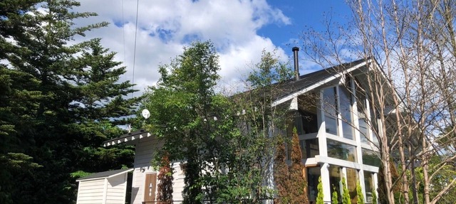 Entire building reserved Finnish log house overlooking Mt Asama/Kitasaku-gun Nagano in Kitasaku-gun