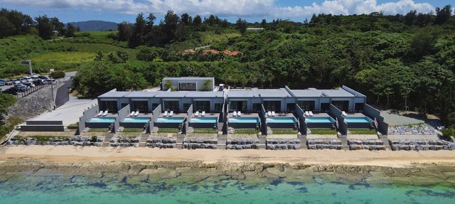 Feliz Villa Suite Kourijima View in Nago
