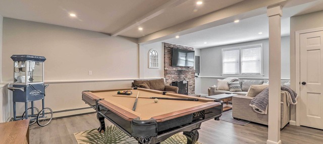 Pool Table + Fire Pit: Wooded Hyannis Haven! in Hyannis
