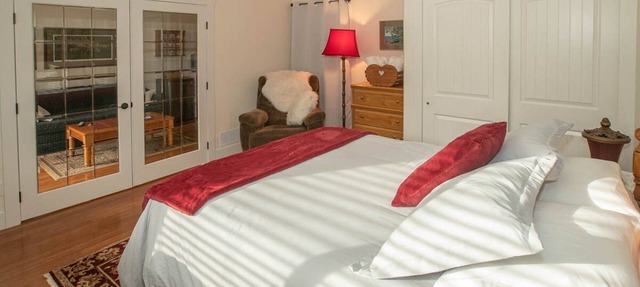 Private suite located on the garden side of our home in Duncan